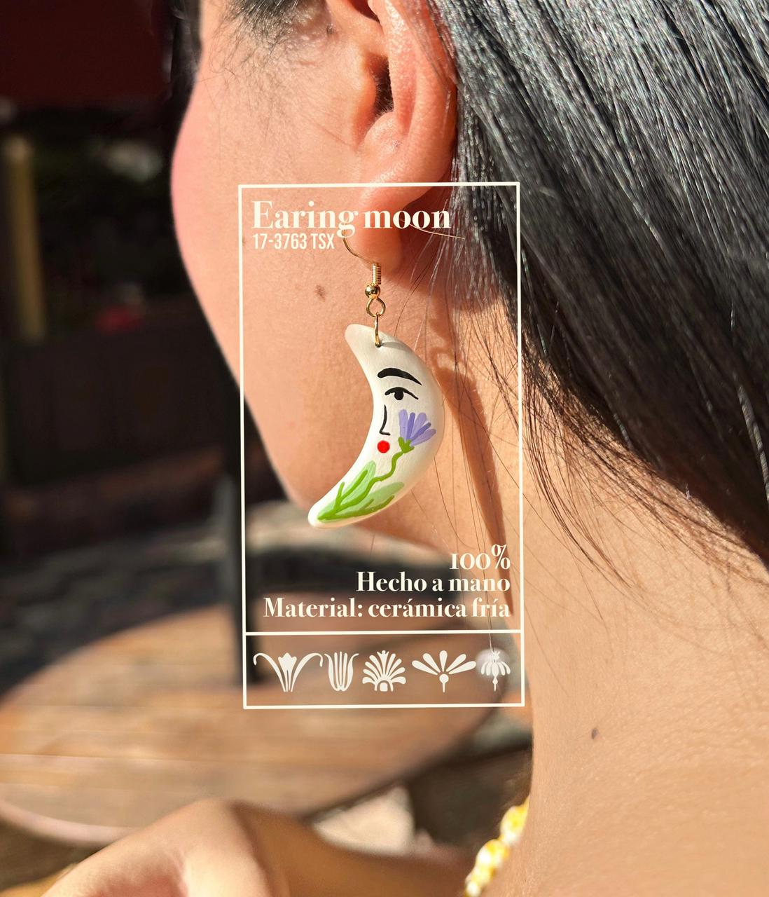 ☽ Aretes luna lunera ☾