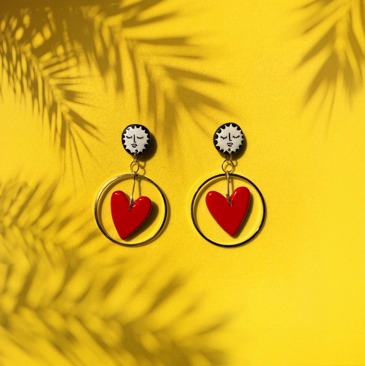 ✩ Aretes sol y amor ✩